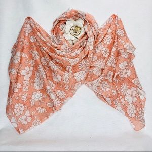 PERFECT PEACH Cotton summer weight wrap scarf